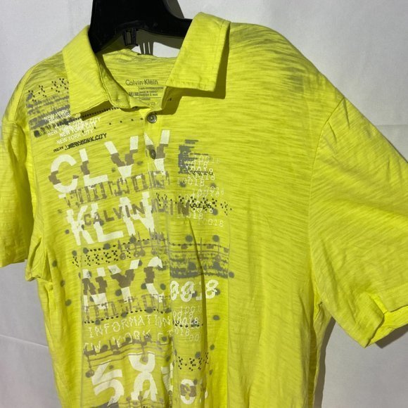 Calvin Klein Yellow‎ Polo Shirt LIKE NEW - Picture 3 of 6